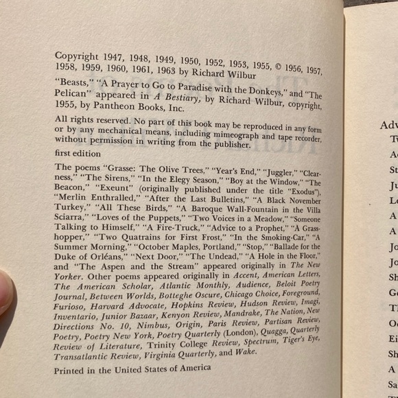 1963 The Poems of Richard Wilbur Selected Poems Gwendolyn Brooks Modernist - Picture 8 of 13